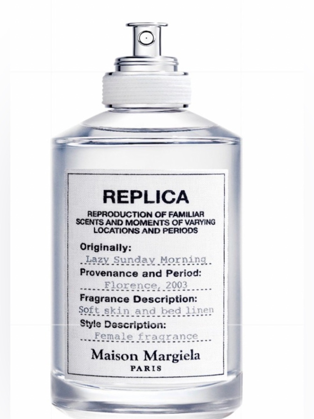 *NEW*3.4oz*Lazy Sunday Morning*Maison Martin Margiela* Replica* Fragrance Bottle